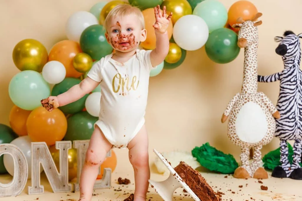Cake smash photography Hartlepool first birthday