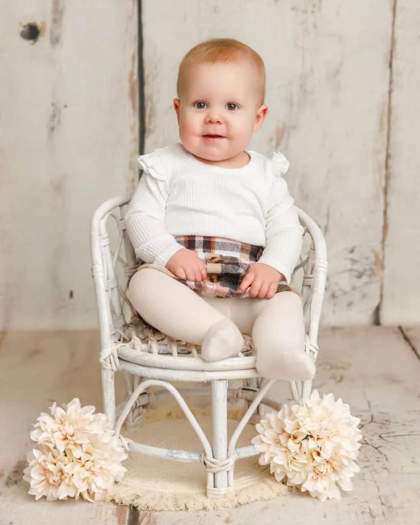 Sitter photography session - babies 6-12 months in Hartlepool