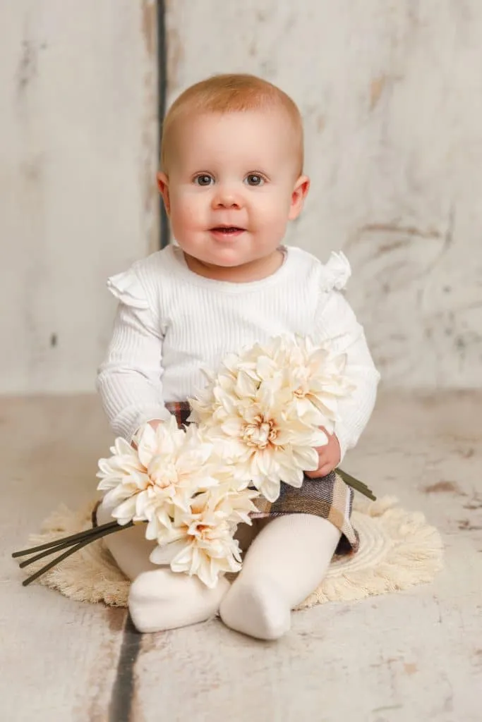 Sitter photography session - babies 6-12 months in Hartlepool