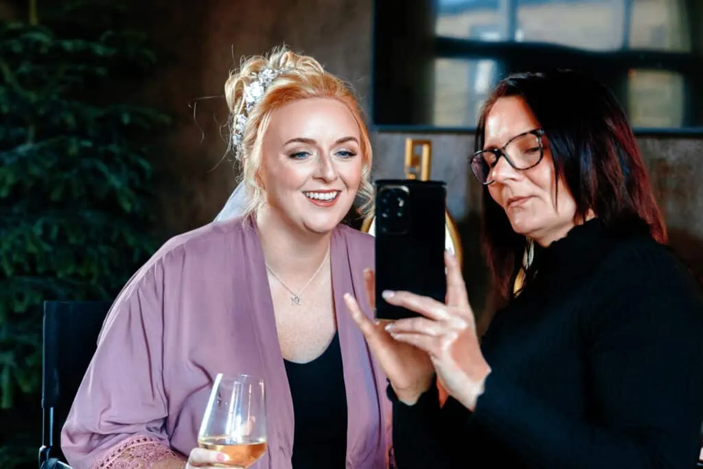 Runa Farm wedding photography - bride and groom at rustic barn venue in County Durham