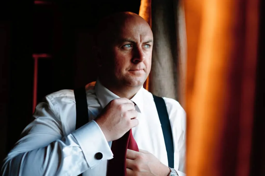 Runa Farm wedding photography - bride and groom at rustic barn venue in County Durham