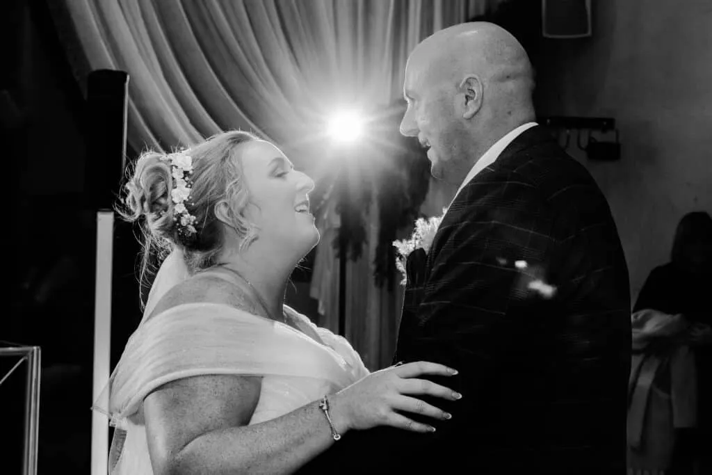 Runa Farm wedding photography - bride and groom at rustic barn venue in County Durham