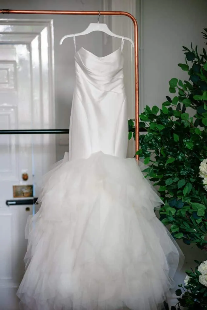 Sneaton Castle wedding - bride and groom at historic castle venue on Yorkshire coast