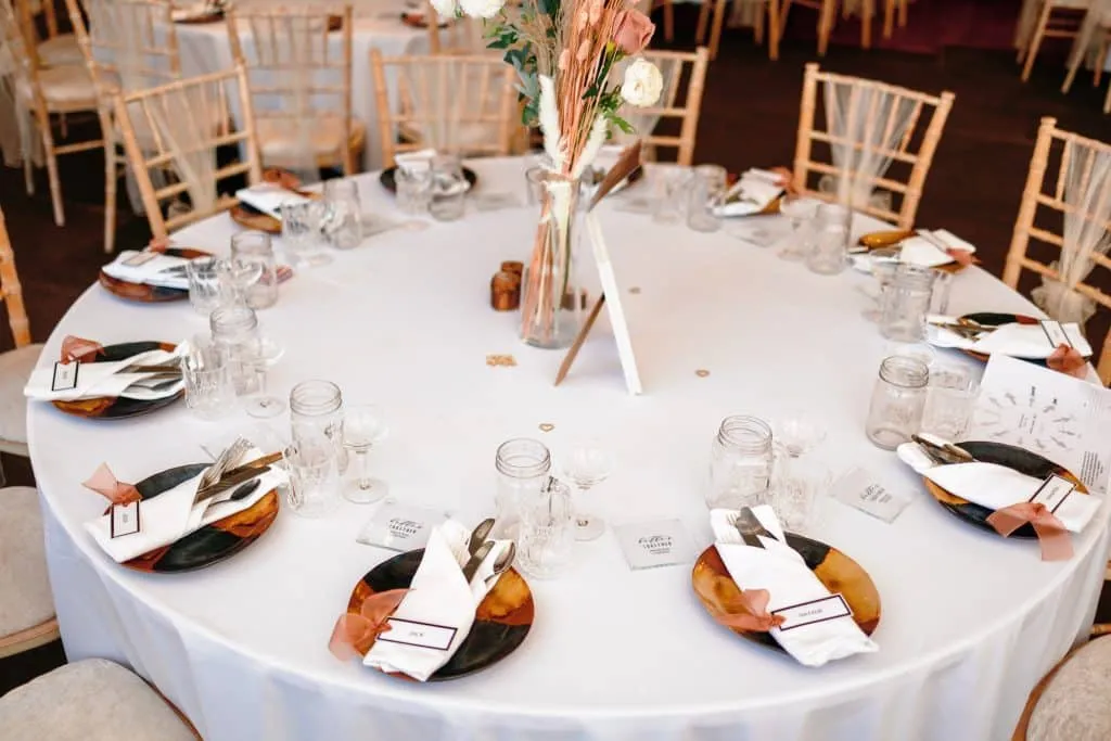 Sneaton Castle wedding - bride and groom at historic castle venue on Yorkshire coast